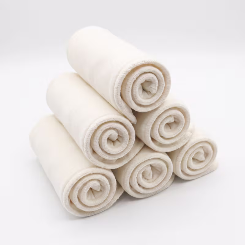 Absorvente Algodão de Bambu 8 Peças p/ Fralda Ecológica