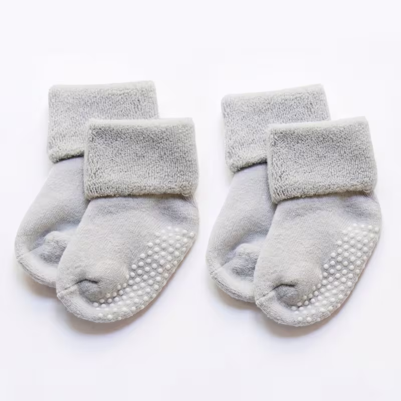 Kit Meia Grossa Bebê Inverno Algodão 2 Pares